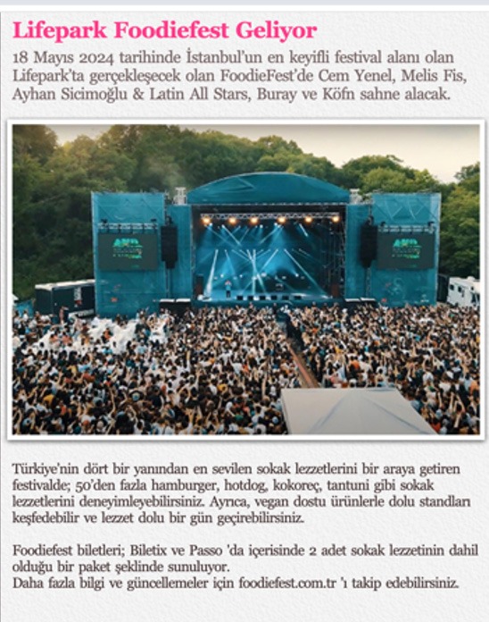 Foodiefest Basın Yansıması 1